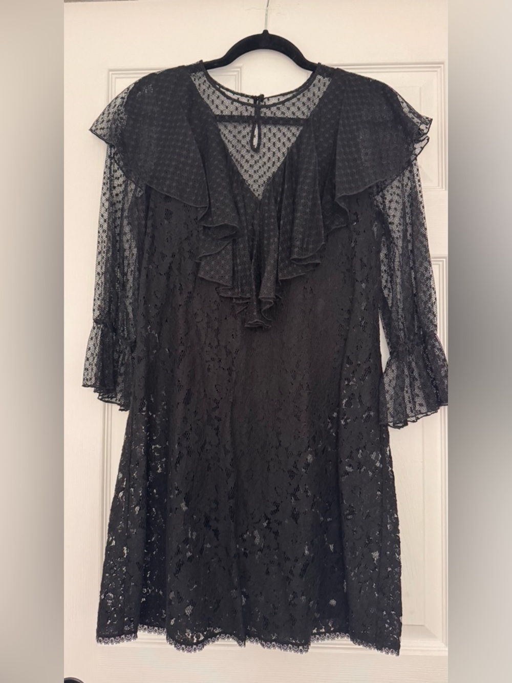 See By Chloé Black Lace Top